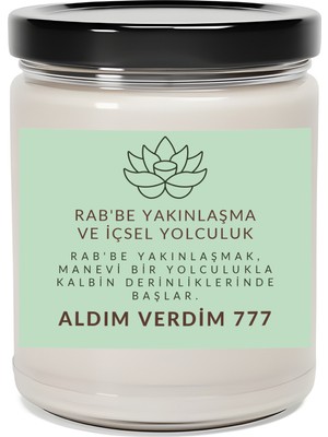 Dodo Candles Kalbin Derinlikleri | Aldım Verdim 777 Enerjisi | Sandal Ağacı Kokulu Mum | Meditasyon Mumları Mk-52