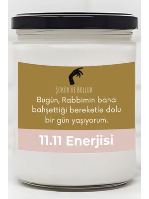 Dodo Candles Dolu Bir Gün Yaşıyorum | 11.11 Enerjisi | Çilek Kokulu Mum | Meditasyon Mumları Mk-75