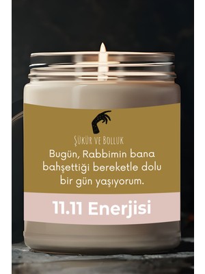 Dodo Candles Dolu Bir Gün Yaşıyorum | 11.11 Enerjisi | Çilek Kokulu Mum | Meditasyon Mumları Mk-75