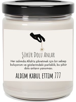 Dodo Candles Şükran Dolu Anlar | Aldım Kabul Ettim 777 Enerjisi | Lavanta Kokulu Mum | Meditasyon Mumları Mk-25