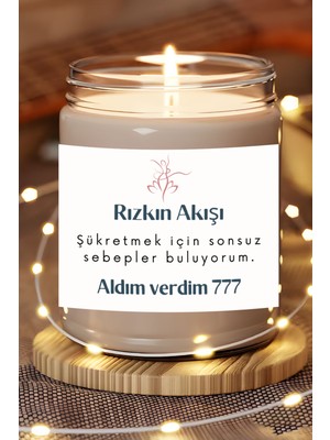 Dodo Candles Sonsuz Sebepler Buluyorum | Aldım Verdim 777 Enerjisi | Çilek Kokulu Mum | Meditasyon Mumları Mk-106