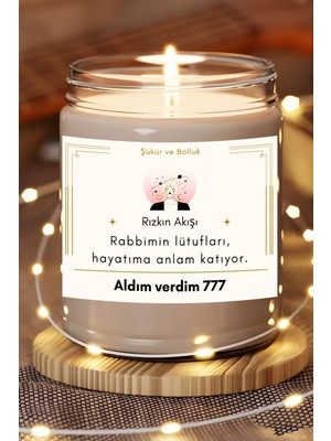 Dodo Candles Rızkın Akışı | Aldım Verdim 777 Enerjisi | Sandal Ağacı Kokulu Mum | Meditasyon Mumları Mk-111