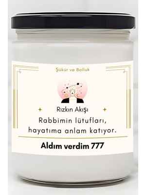 Dodo Candles Rızkın Akışı | Aldım Verdim 777 Enerjisi | Sandal Ağacı Kokulu Mum | Meditasyon Mumları Mk-111