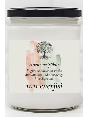 Dodo Candles Huzur Ve Şükür | 11.11 Enerjisi | Çilek Kokulu Mum | Meditasyon Mumları Mk-216