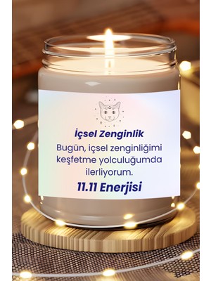 Dodo Candles Içsel Zenginlik | 11.11 Enerjisi | Vanilya Kokulu Mum | Meditasyon Mumları Mk-124