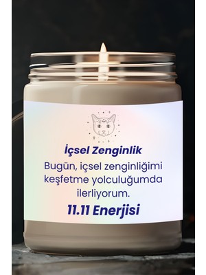 Dodo Candles Içsel Zenginlik | 11.11 Enerjisi | Vanilya Kokulu Mum | Meditasyon Mumları Mk-124