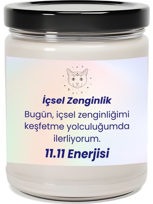 Dodo Candles Içsel Zenginlik | 11.11 Enerjisi | Vanilya Kokulu Mum | Meditasyon Mumları Mk-124