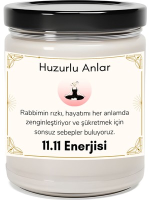 Dodo Candles Rabbimin Rızkı | 11.11 Enerjisi | Ylang Ylang Kokulu Mum | Meditasyon Mumları Mk-153