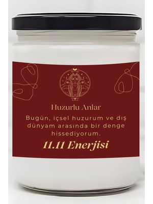 Dodo Candles Huzurlu Anlar | 11.11 Enerjisi | Ylang Ylang Kokulu Mum | Meditasyon Mumları Mk-160