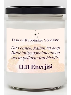 Dodo Candles Kalbimizi Açıp Rabbimize Yönelme | 11.11 Enerjisi Çilek Kokulu Mum | Meditasyon Mumları Mk-164