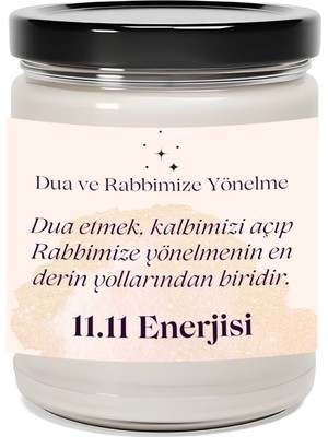 Dodo Candles Kalbimizi Açıp Rabbimize Yönelme | 11.11 Enerjisi Çilek Kokulu Mum | Meditasyon Mumları Mk-164