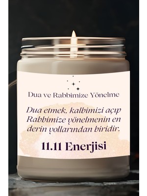 Dodo Candles Kalbimizi Açıp Rabbimize Yönelme | 11.11 Enerjisi Çilek Kokulu Mum | Meditasyon Mumları Mk-164