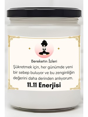 Dodo Candles Bereketin Izleri | 11.11 Enerjisi | Vanilya Kokulu Mum | Meditasyon Mumları Mk-193