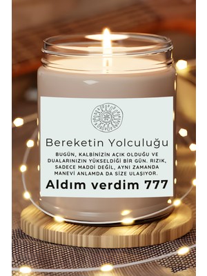 Dodo Candles Bereketin Yolculuğu | Aldım Verdim 777 | Ylang Ylang Kokulu Mum | Meditasyon Mumları Mk-205