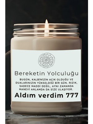 Dodo Candles Bereketin Yolculuğu | Aldım Verdim 777 | Ylang Ylang Kokulu Mum | Meditasyon Mumları Mk-205