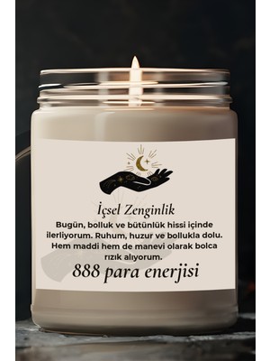 Dodo Candles Içsel Zenginlik | 888 Para Enerjisi | Ylang Ylang Kokulu Mum | Meditasyon Mumları Mk-210