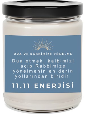 Dodo Candles Rab'be Yönelme | 11.11 Enerjisi | Lavanta Kokulu Mum | Meditasyon Mumları Mk-228