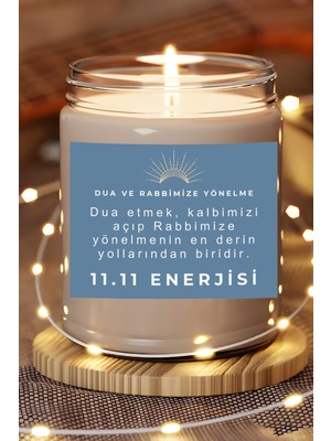 Dodo Candles Rab'be Yönelme | 11.11 Enerjisi | Lavanta Kokulu Mum | Meditasyon Mumları Mk-228