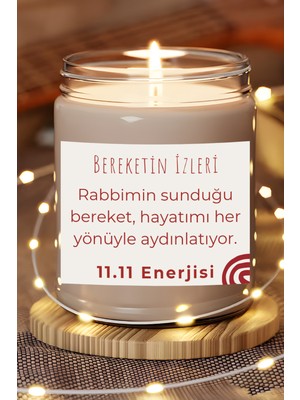 Dodo Candles Bereketin Izleri | Aldım Verdim 11.11 Enerjisi | Lavanta Kokulu Mum | Meditasyon Mumları Mk-251