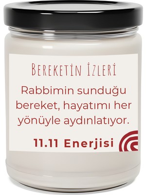 Dodo Candles Bereketin Izleri | Aldım Verdim 11.11 Enerjisi | Lavanta Kokulu Mum | Meditasyon Mumları Mk-251