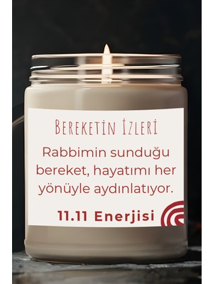 Dodo Candles Bereketin Izleri | Aldım Verdim 11.11 Enerjisi | Lavanta Kokulu Mum | Meditasyon Mumları Mk-251