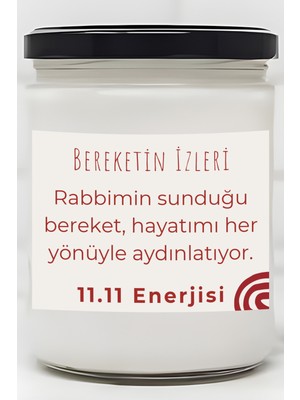 Dodo Candles Bereketin Izleri | Aldım Verdim 11.11 Enerjisi | Lavanta Kokulu Mum | Meditasyon Mumları Mk-251