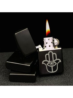 Market66 Hz Fatma Eli Bereket Sembolü Göz El Lazer Silinmez Resimli Benzinli Çakmak