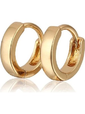 Market66 Mini Halka Küpe Sarı Altın Renk 1 cm