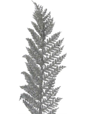 Dekorsende Yapay Simli Fujer Dalı Gümüş 100 cm