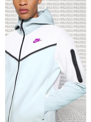 Nike Sportswear Tech Fleece Full Zip Hoodie Fermuarlı Kapüşonlu Sweatshirt Mavi