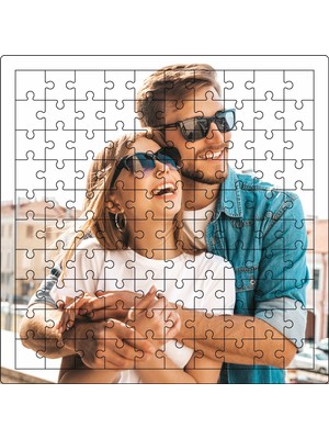 Dnslgrup Kişiye Özel Fotoğraflı 100 Parça Ahşap Puzzle