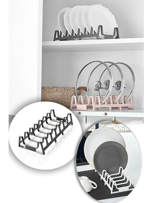 Fırsat Sende 2 Adet 8 Bölmeli Rinnig Plastik Tabaklık Kurutmalık Tencere Kapaklık Tabak Organizer Düzenleyici