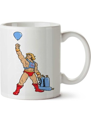 He(Lium) Heman Periyodik Cetvel Iki Tarafı Baskılı Kupa Bardak