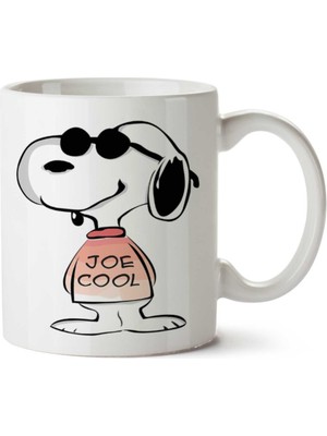 Snoopy Joe Cool Iki Tarafı Baskılı Kupa Bardak