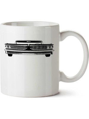 Carro Vintage Iki Tarafı Baskılı Kupa Bardak