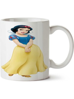 Art Hediye Snow-White-Png-Picture Iki Tarafı Baskılı Kupa Bardak