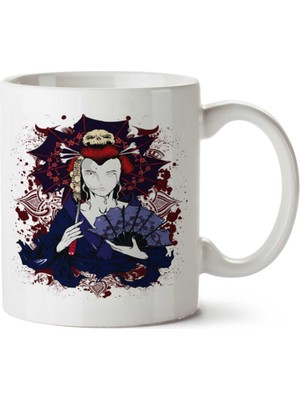 Kuru Kafa Geyşa Iki Tarafı Baskılı Kupa Bardak