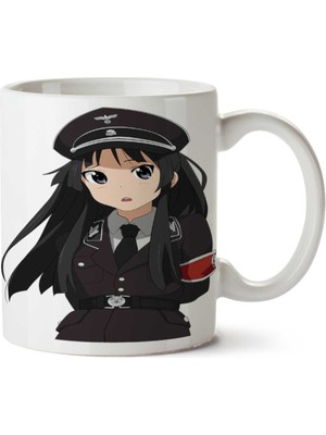 Anime Nazi Almanya Iki Tarafı Baskılı Kupa Bardak