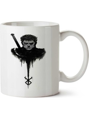 Berserk  Maldição De Guts Iki Tarafı Baskılı Kupa Bardak