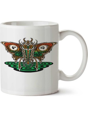 Cosmic Insect - Light By Iki Tarafı Baskılı Kupa Bardak