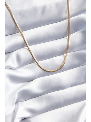 Clariss Brs 316L Çelik Gold Renk 45 cm Italyan Zincir Model Kadın Kolye