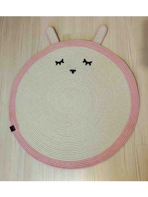 Jüt Dokuma Sevimli T Jüt Halı Bebek Çocuk Odası Halısı