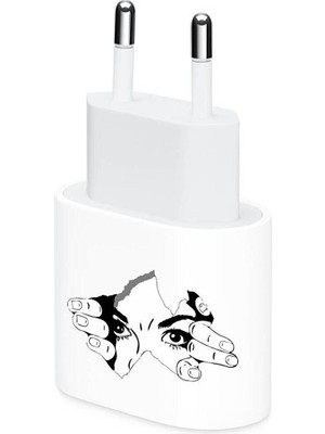 Hediyene Bak Gözüm Üzerinde Şarj Aleti Kaplaması 2 Adet Tüm Modeller Için Uygundur