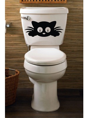 Hediyene Bak Kedicik Klozet Kapağı Ve Banyo Sticker