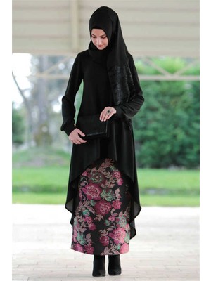 Rabia Şamlı Gülru Goblen Etek Bordo