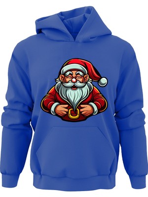 Ada Bebek Çocuk Noel Baba Ho Ho Ho Tarz Sweatshirt