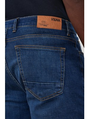 Vena Erkek Kalimnos Tint Dark Blue Comfort Fit Jean Pantolon