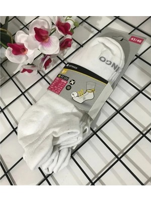 Decathlon Artengo Tenis Çorabı - Kısa Konç - Unisex - 3 Çift - Siyah - RS500