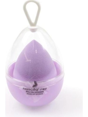 Nascita Yumurta Makyaj Süngeri Lila Renkli Yumuşak Yapı ile Kolay Uygulama İçin