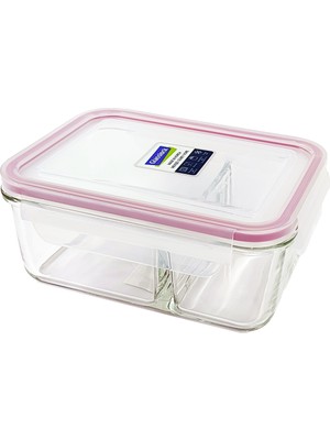 Glasslock 2 Bölmeli Cam Saklama Kabı 1000 ml